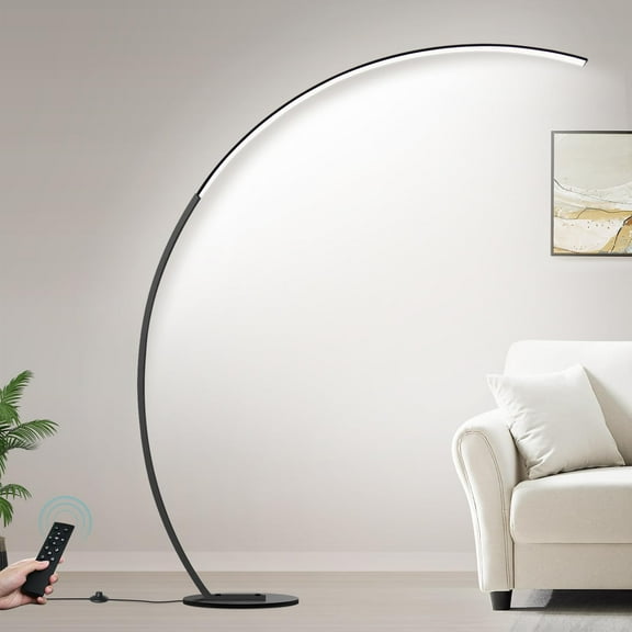 Dimmable LED Floor Lamp with Color Temperatures  Ultra Bright Brushed Nickel  Floor Lamps for Living Room  Modern Tall Lamp with Remote Control Reading Floor Lamp for Bedroom Office