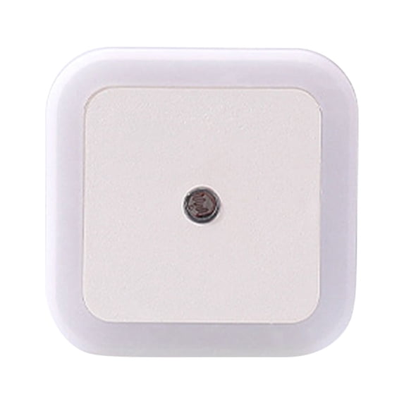 Dimmable LED Night Light Plug Into Wall with Light Sensor Auto On/Off - Warm White, 0.6W Energy Efficient, Fire-Resistant ABS for Bathroom, Stairway, Corridor