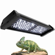 Dimmable LED Reptile UVB Lamp   8W, M Size, 8000-Hour UVB Duration, Adjustable 4/8/12-Hour Cycles, Ideal for Lizards, Chameleons, and Other Reptiles