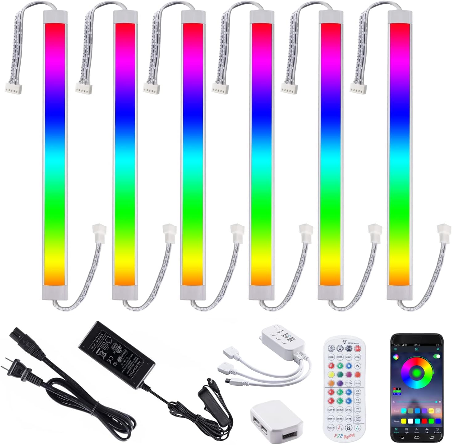 Dimmable LED Under Lights，Linkable, Remote Control, PlugIn 24VDC Light Bars