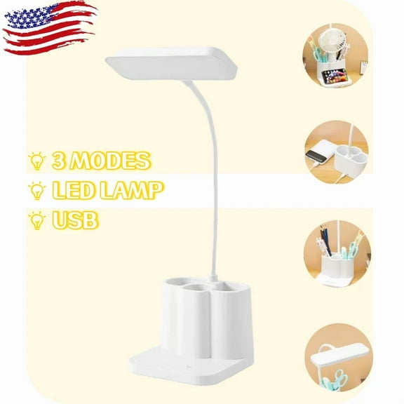 Dimmable Led Desk Light Touch Sensor Table Bedside Reading Lamp Rechargeable`^`