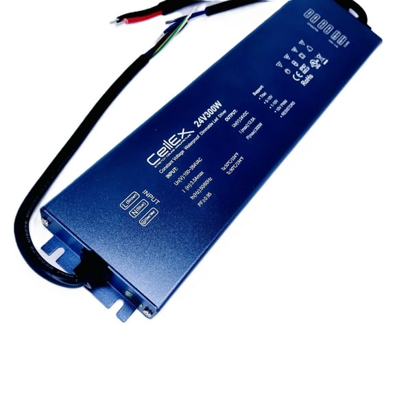 Dimmable Led Driver 24V 300W IP67 Waterproof Power Supply, Constant Voltage, Triac & 0-10V Control, Ul Listed