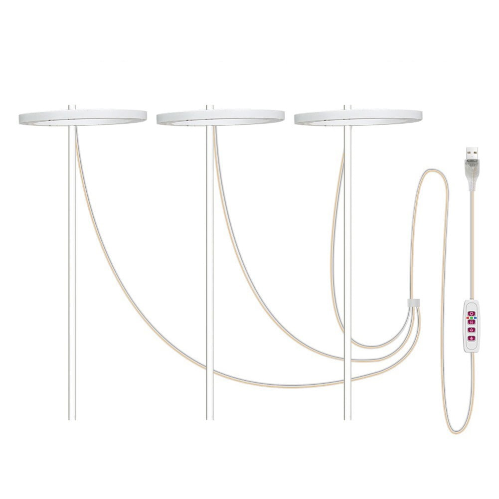 Dimmable LED Grow Light Plant Growing Full Spectrum Indoor Halo Ring