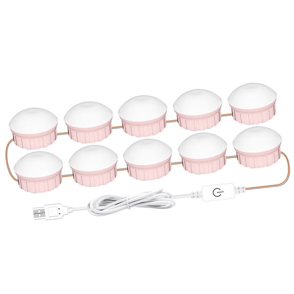 Dimmable Lights Small Light Bulbs 3 Brightness Settings Plastic Texture Perfect for Makeup in Bedroom or Bathroom