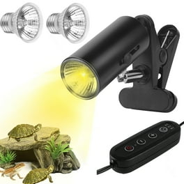 E27 50W Reptile Heating Light Bulb, UVA UVB Turtle Lizards Basking