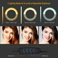 thumbnail image 1 of Dimmable Ring Light Desktop Fill Light Holder Tripod Arm Camera Mount For Live Streaming, 1 of 7