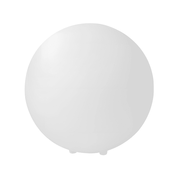 Dimmable Sphere Lamp, White Frosted Globe LED Accent Light, 3 Color Touch Sensor Nightstand Fixture, Stepless Brightness for Bedroom, Patio, 7.9 in Diameter