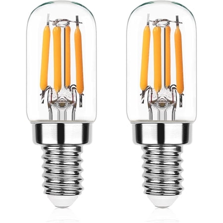 Dimmable T20 Light Bulbs 40W Equivalent,E12 Candelabra Led Bulb,4W Range Hoods Light Bulbs 2200K Warm White,350 Lumens,Small Light Bulb for Wall sconces, Pack of 2
