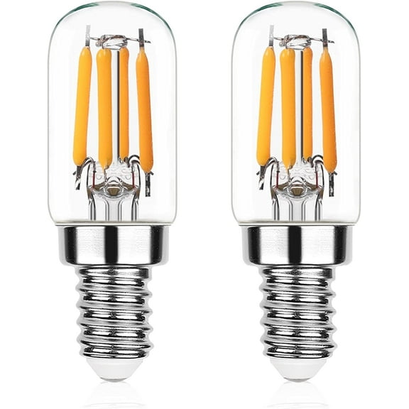 Dimmable T20 Light Bulbs 40W Equivalent,E12 Candelabra Led Bulb,4W Range Hoods Light Bulbs 2200K Warm White,350 Lumens,Small Light Bulb for Wall sconces, Pack of 2
