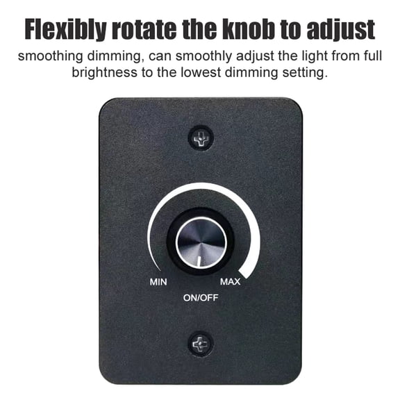Dimmer,Caravan Dimmer Camper Van Switch 12v 5a Knob Portable Dimmer 12v5a Switch Adjustable Switch Knob Led 5a Dimmer Smooth Rv Boat Camper Puck Buzhi Bortt