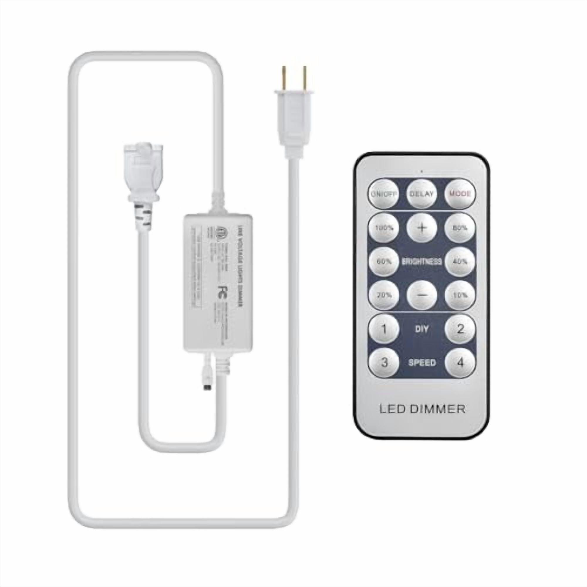 Dimmer for LED Rope Light,Wireless Dimmer Remote and Controller with ...