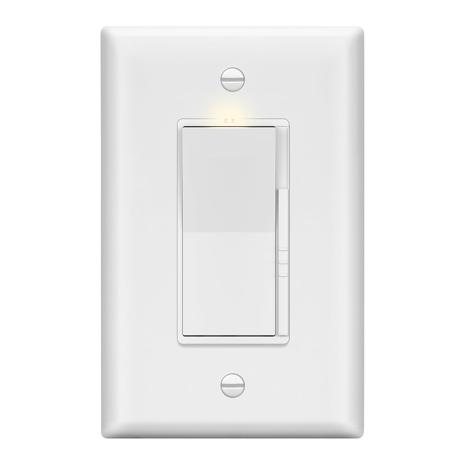 Legrand Radiant Ultimate Bathroom Bundle – 150W LED Dimmer, 4-Button Fan Timer, And 2-Gang Screwless Wall Plate (White)