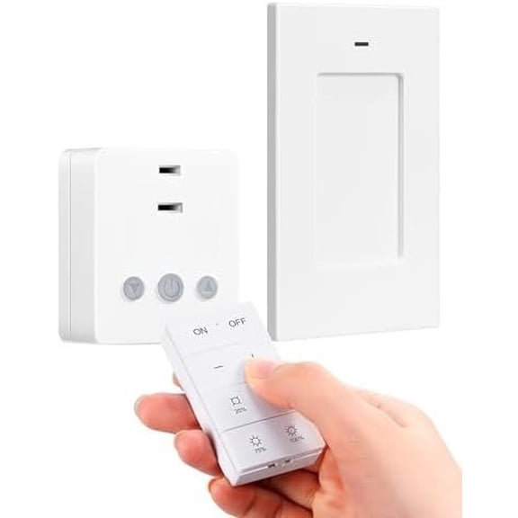 Dimmer Plug for Indoor Lighting, Remote Control
