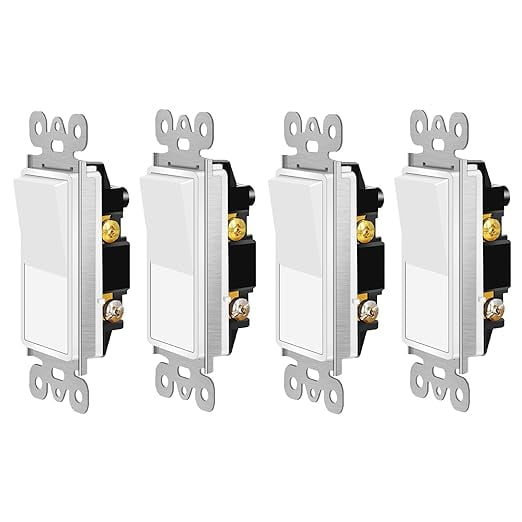 Dimmer Switch,Single Pole/3 Way, 3-300W LED & CFL, 15-600W Halogen & Incandescent, 15A 120V,Residential and Commercial,ETL Listed, White with Wall Plate