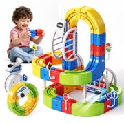 Dimoarch Electric Train Set for Kids 3 4 5 6 7 8 Year Old, 3D Magic Track Building Toy, 96PCS STEM Learning Toy, Christmas Birthday Gift for Boy Girl