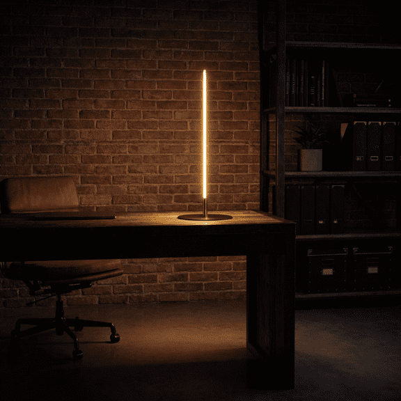 Dimond Black LED Table Lamp with On/Off Switch Round Metal Base -Y