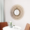 thumbnail image 1 of Dimond Mirror Gold Wall Decor, Modern Style, Hangs vertically only, Steel, Decor Mirrors, 1 of 7