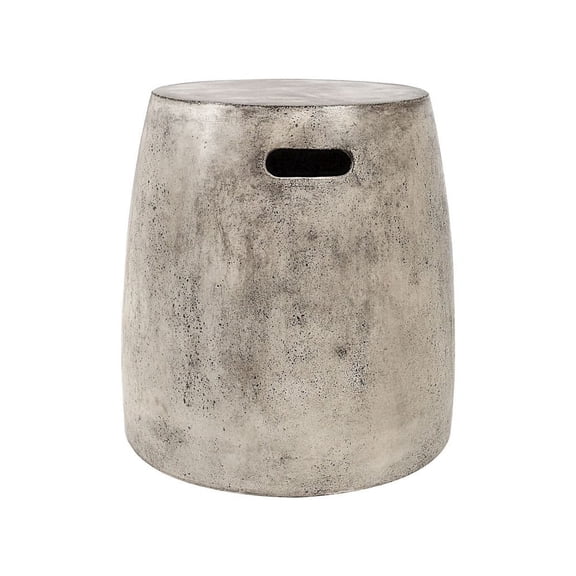 Elk Home Hive Handmade Waxed Concrete Accent Stool with Handgrip Cutouts