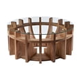 thumbnail image 1 of Dimond Home Sundial Round Coffee Table in Natural Mango, 1 of 2