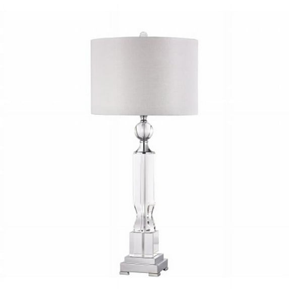 Embellished Crystal Column Lamp