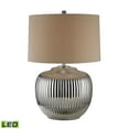 thumbnail image 1 of Dimond Lighting Trump Home Oversized Ribbed Ceramic LED Table Lamp in Silver, 1 of 2