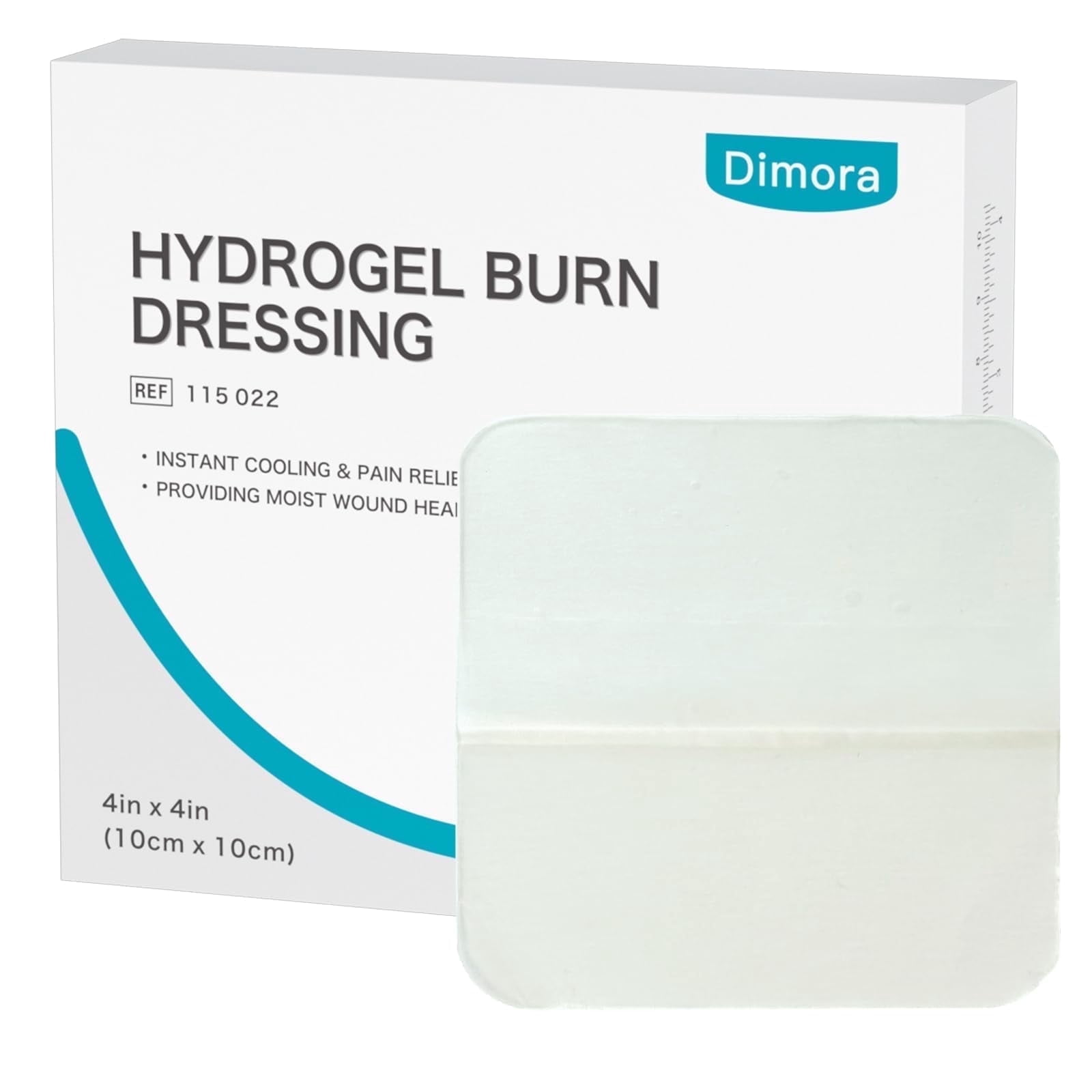 Dimora Hydrogel Burn Dressing Pads, 4" x 4" - 10 Pack | Instant Cooling Gel  for Burn Relief & Wound Care | First Aid for Minor Burns, Cuts, Abrasions -  Walmart.com