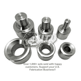 thumbnail image 1 of Dimple Die Set 3 Piece Set 1/2" 3/4" 1" metal fabrication tools hole flares, 1 of 3