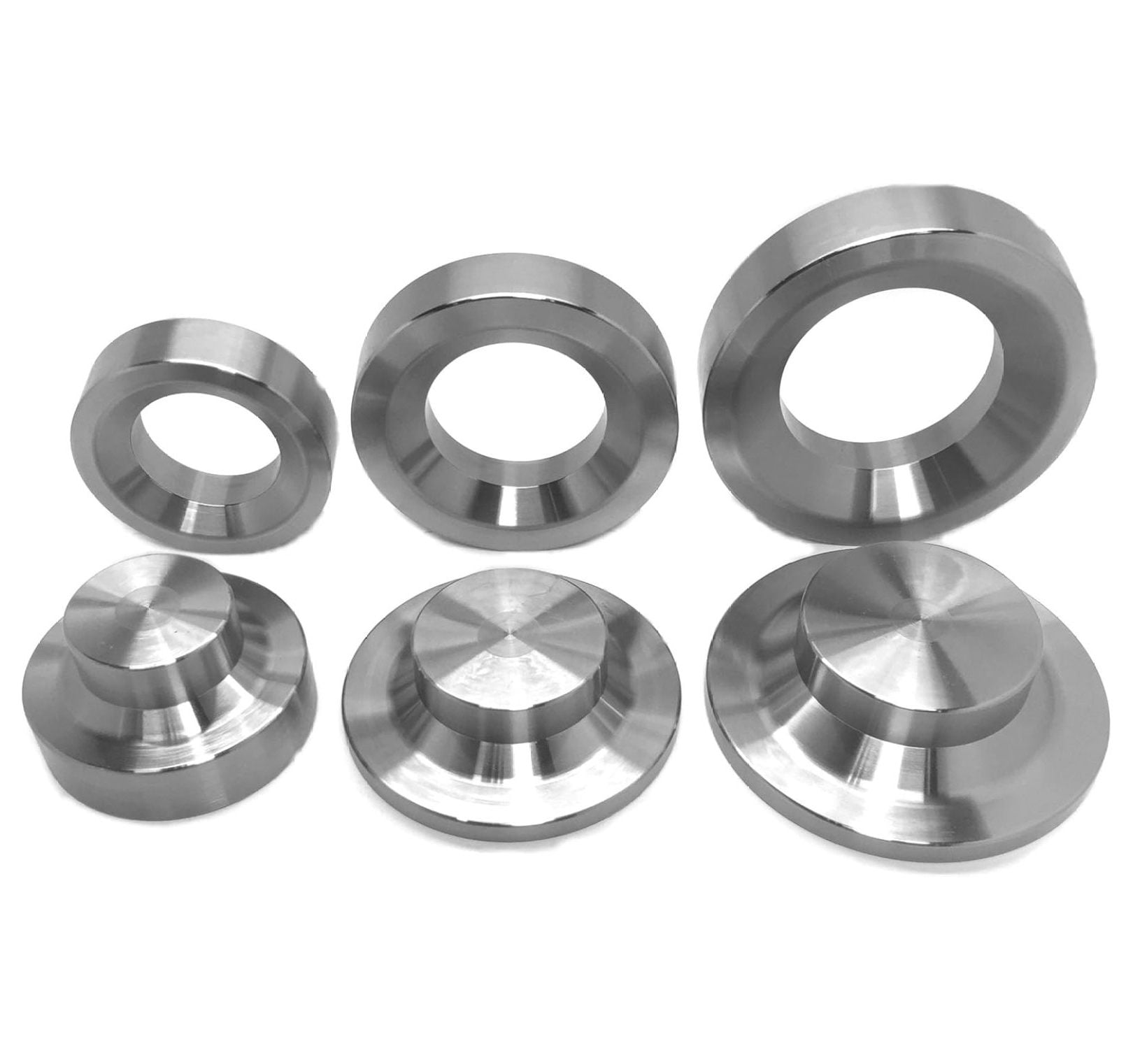 Ratrkmtprftx Sheet Metal Dimple Die Set For Harbor Freight Hydraulic Knockout Punch Driver Kit (with Steel Backing Discs)