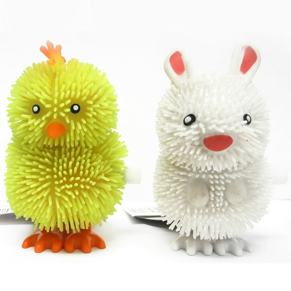 Dimple Easter Fun Happy Hopper Wind Ups. Bunny And Chicken Assortment, 2 Pieces (Assorted/Color May Vary)