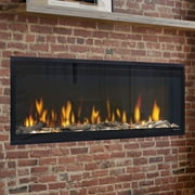 Dimplex 500002573 50 in. Ignite Evolve Built-in Linear Electric Fireplace with Tumbled Glass & Driftwood Media