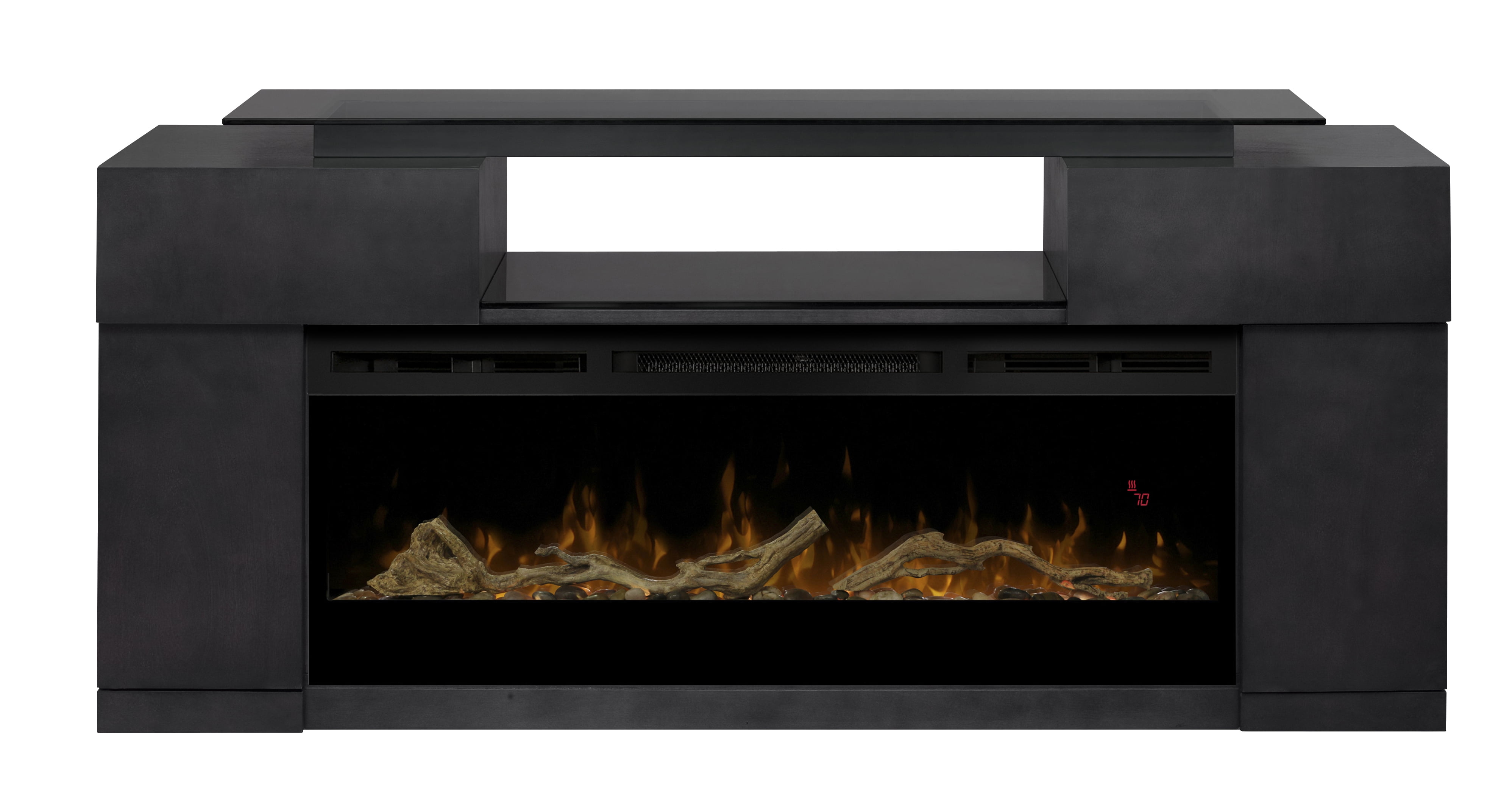 Dimplex Concord Media Console Electric Fireplace With Acrylic Ember Bed