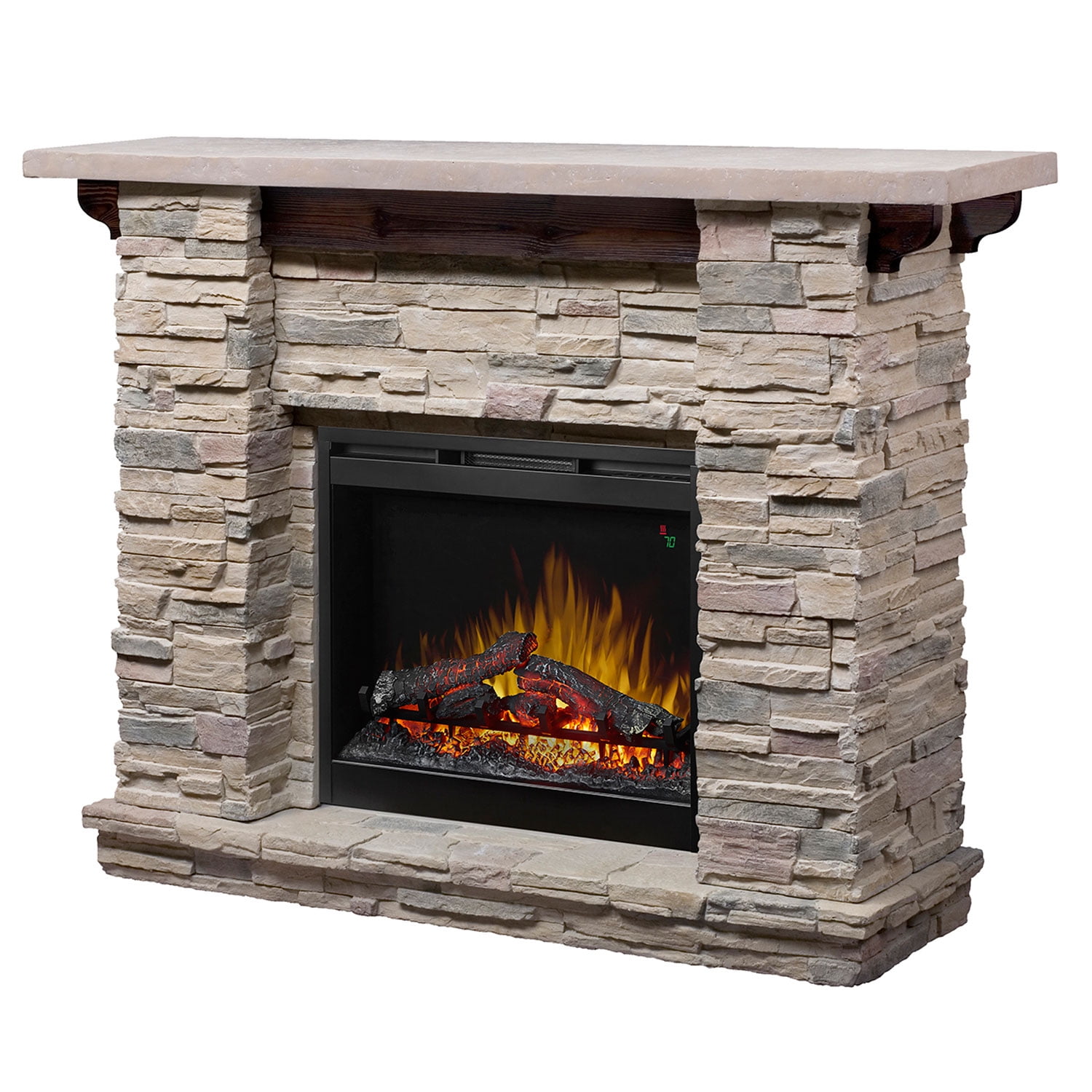 Dimplex Featherston 61 inch Electric Fireplace Mantel Package - Stone,  GDS26L5-1152LR - Walmart.com