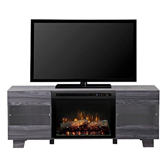Dimplex Max Media Console Electric Fireplace With Logs for TVs up to 50", Carbon