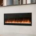 thumbnail image 1 of Dimplex Multi-Fire Slim 50 inch Wall Mount Electric Fireplace - Black, 1 of 9