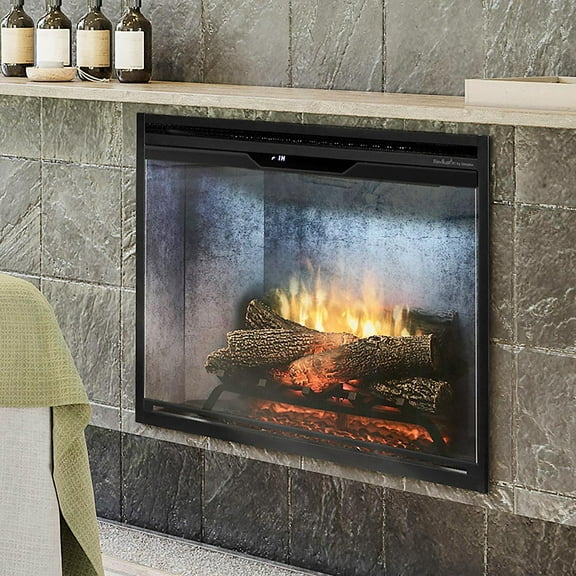 Dimplex Revillusion 30" Electric Fireplace Weathered Concrete w/ Glass Front