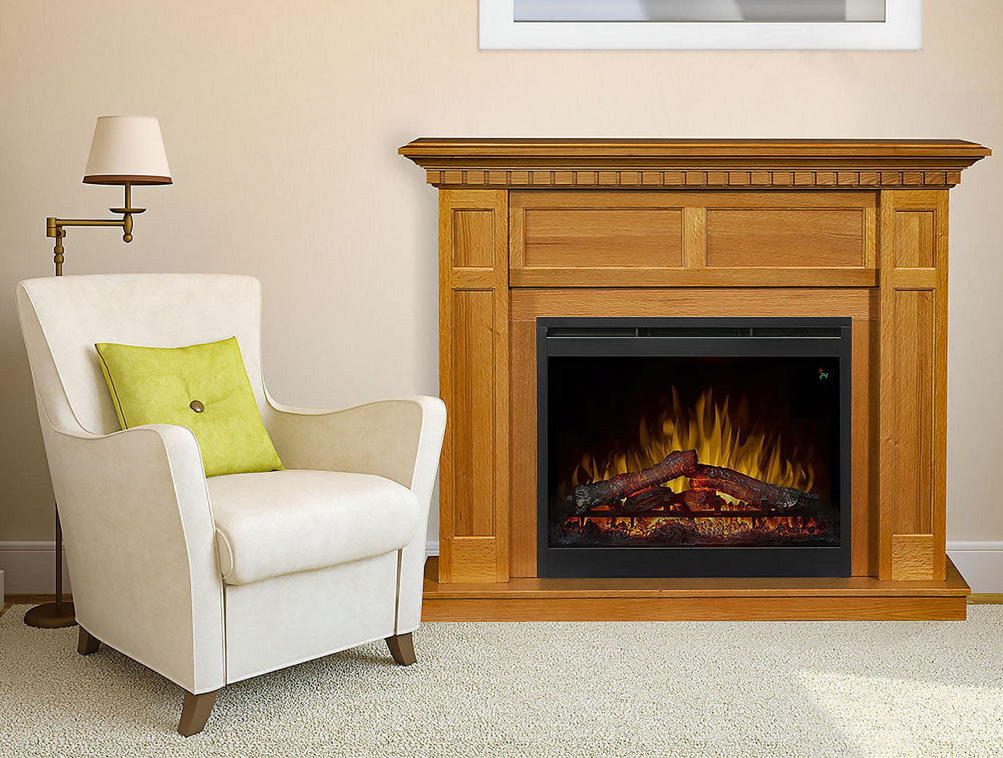 Dimplex Wilson 50 inch Traditional Electric Fireplace Mantel Package - Rift  Oak, GDS26L5-1803RO - Walmart.com