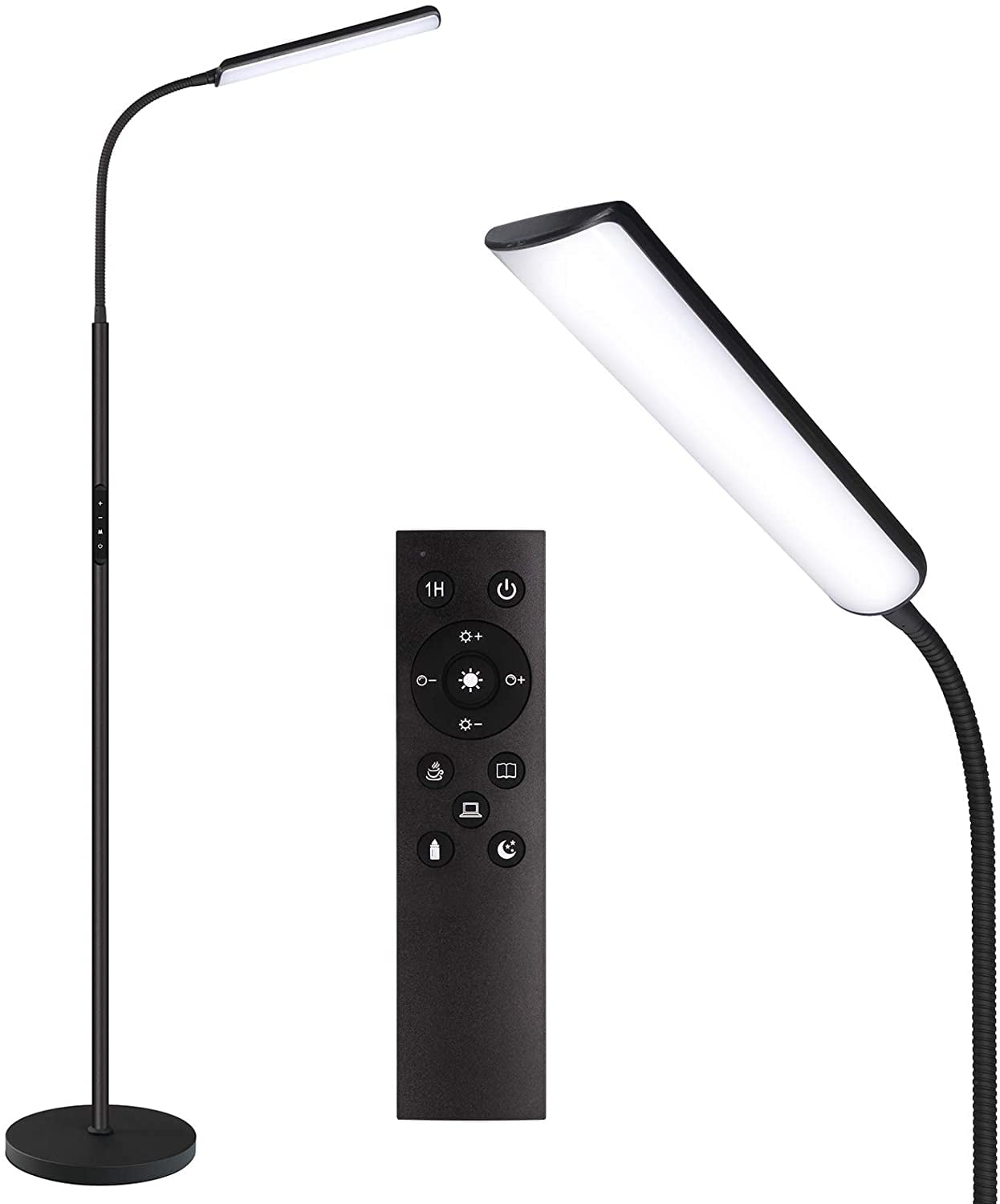Dimunt LED Floor Lamp, Bright 15W Floor Lamps for Living Room with 1H
