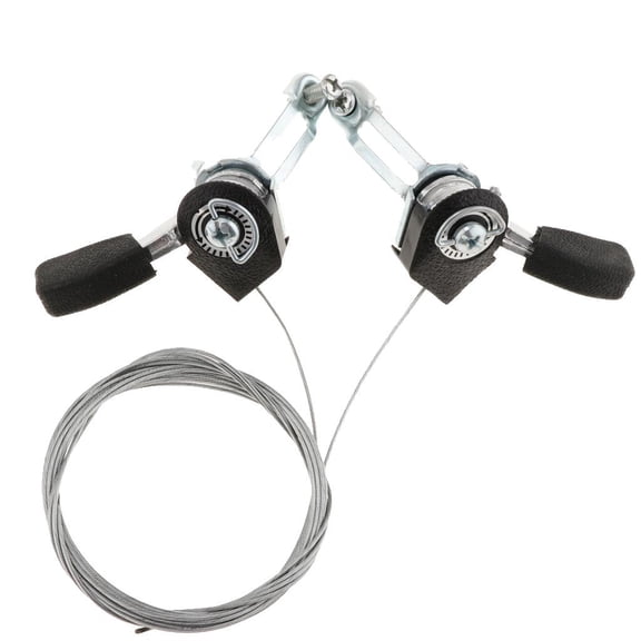 DimyFew 1 Pair 6/7 Speed Friction Thumb Shifter Set with Cable Housing for MTB Road Bike