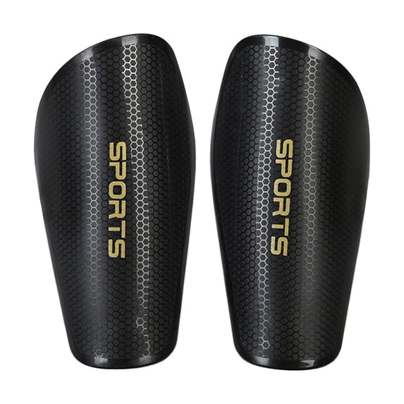 DimyFew 1 Pair Soccer Shin Guards Accessories Compact Shock Absorbing Soccer Protective XL Black