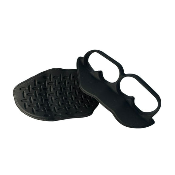 DimyFew 1 Pair Weight Lifting Grips Gym Hand Grips for Deadlift Fitness Calisthenics Black