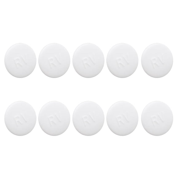 DimyFew 10pcs Hex Socket Allen Bolt Screw Hexagon Head Cover Cap Protector M6 White