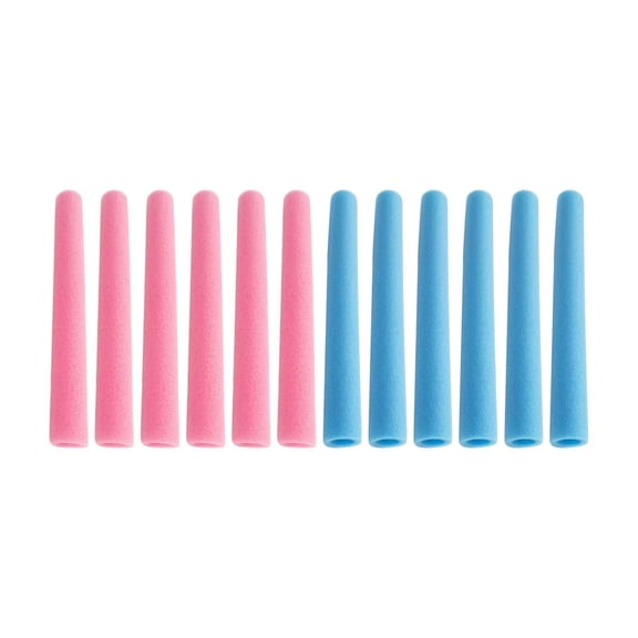 DimyFew 12 Pack 40cm Portable Anti-Collision Trampoline Pole Foam Covers Replacement for 6 Blue 6 Pink