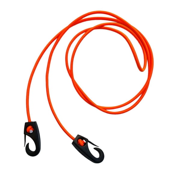 DimyFew 185mm Kayak Canoe Elastic Bungee Cord Shock Rope Tie Down Stretch Band String & Orange