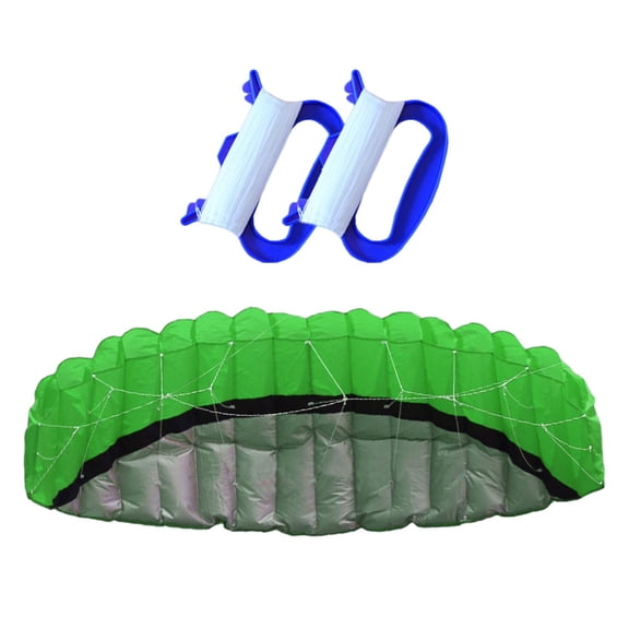 DimyFew 2.5 Line Kite, Seaside Beach Surfboard Flying Sport Parachute urfing Trainer Fly Green