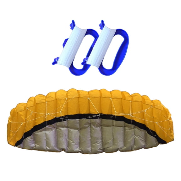 DimyFew 2.5 Line Kite, Seaside Beach Surfboard Flying Sport Parachute urfing Trainer Fly Yellow