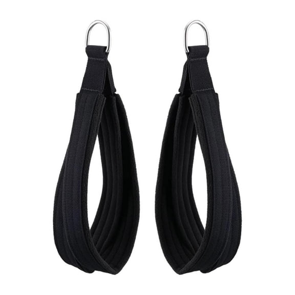 DimyFew 2 Pieces Double Loop D Ring Straps Pilates Straps Core Training Yoga Workout