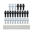 thumbnail image 1 of DimyFew 26 Pieces Table Soccer Men Repair Parts Football Machine Accessories Black White, 1 of 9