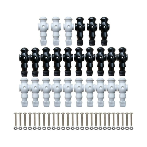 DimyFew 26 Pieces Table Soccer Men Repair Parts Football Machine Accessories Black White