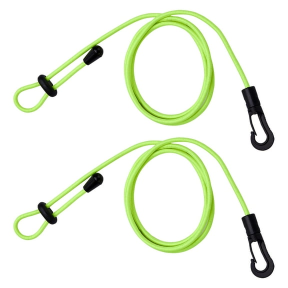 DimyFew 2Pcs Kayak Rod Leash Rope Bungee Cord Lanyard Strap for Canoe Paddle Fishing Rod