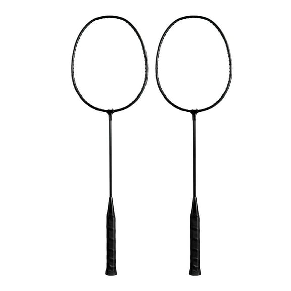 DimyFew 2x Badminton Rackets Set Playing Alloy Lightweight Double Racquets for Game Lawn